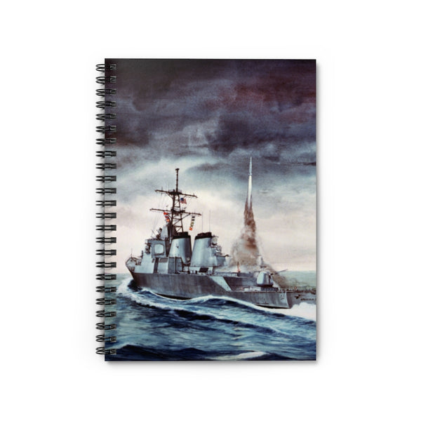 Cruise Missile Launch Artwork Spiral Notebook