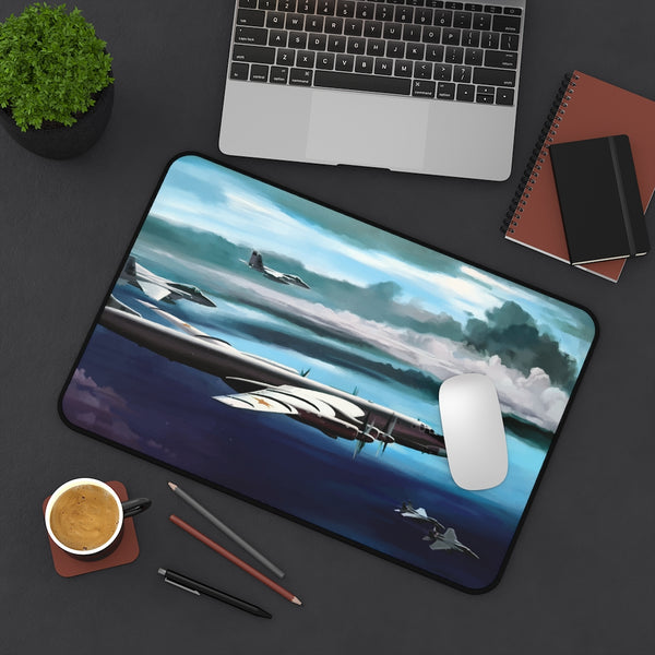 Bear Escort Flight Desk Mat