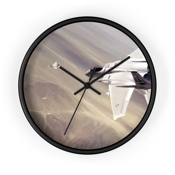 Eagle Fight Artwork Wall clock