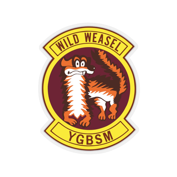 Wild Weasel Squadron Patch Stickers