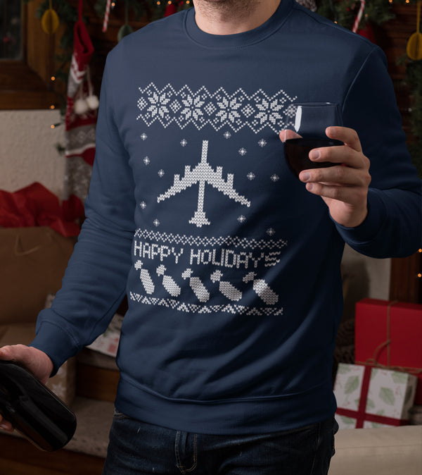 B-52 BUFF Ugly Holiday Sweater