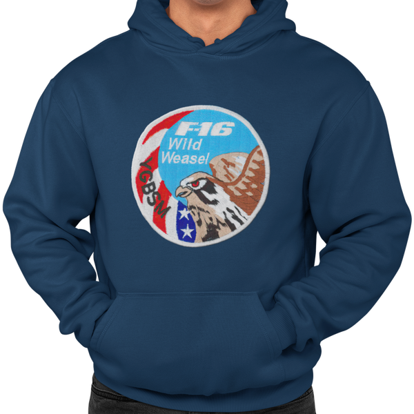 F-16 Wild Weasel Patch Hoodie