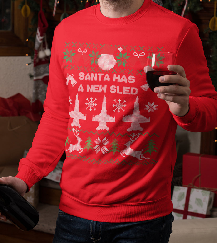 Santa Has A New Sled Ugly Holiday Sweater