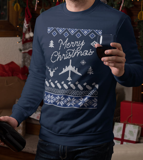B-52 BUFF Ugly Christmas Sweater
