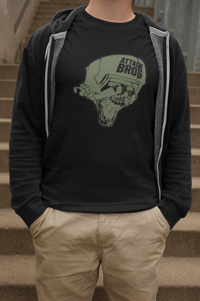 Attack Bros OD Green Logo Shirt