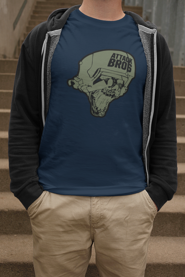 Attack Bros OD Green Logo Shirt